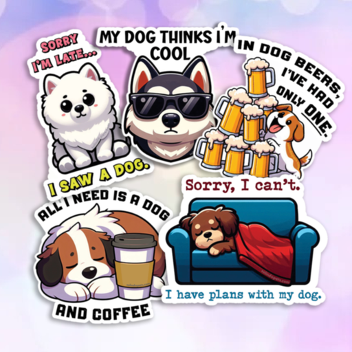 Sticker: Dog-themed